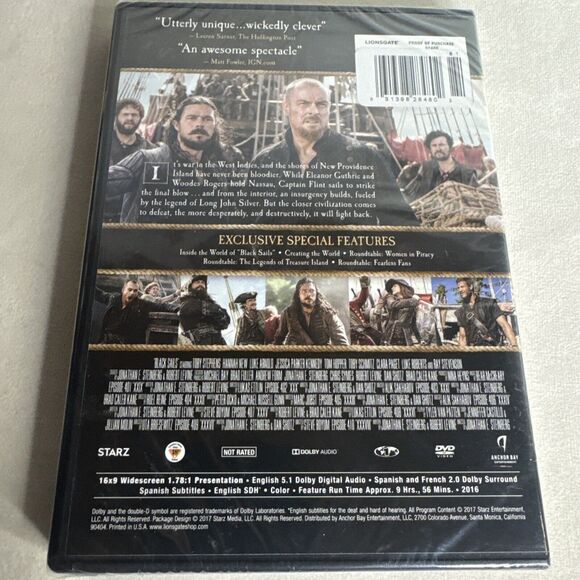 Black Sails Season 4 DVD  (2017) -- NEW! SEALED!! - Picture 2 of 2